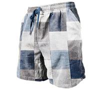 Traje de baño para hombre con bolsillos, pantalones cortos, surf, cómodo, Color blanco., L
