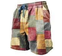 Traje de baño para hombre con bolsillos, pantalones cortos, surf, cómodo, rojo, 5XL