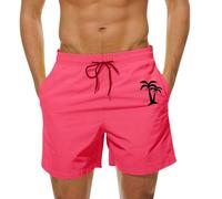 Traje de baño para hombre, de secado rápido, pantalones cortos de playa para hombre, pantalones cortos de playa con bolsillos, trajes de baño resistentes al desgaste, ligeros, cómodos, transpirables