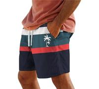 Traje de baño para hombre pantalones cortos de secado rápido mar piscina tallas grandes Bermudas firmados con impresión Surf hawaiana Pantalones cortos con cordón y bolsillos playa natación