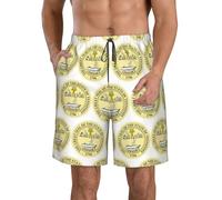 Traje de baño para hombre, secado rápido, bandera mapa de Vermont, pantalones cortos de playa, trajes de baño con bandera de Utah 2, Emblema nacional de Tennessee 8, M