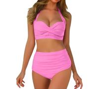 Traje de baño para mujer Categoría de producto Swimwears Tankinis Set de trajes de baño de dos piezas Título del producto Conjunto de bikini para mujer con cobertura completa delantera con cuello en V