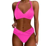 Traje De Baño para Mujer Sexy Bikini Blanco Braguita Relleno Corta Sirena Turquesa Hombre Cuerpo Solo Femenino Señoras Violeta Estampados Morochas Lady Microbikini Ternos S