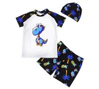 Traje de baño para mujer y niño, conjunto de traje de baño de dos piezas, traje de baño y camiseta de protección contra rozaduras de 2 a 7 años, para verano, playa, piscina, vacaciones, e, 9-11 años