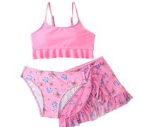 Traje de Baño para Niñas con Estampado de Conjunto de Bikini de Secado Rápido Ropa de Playa Verano para Bebés y Niños Pequeños Bañadores de Piezas (9-10 Years)