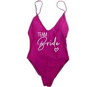 Traje de baño Sexy de una pieza con estampado de oro rosa, traje de baño para novia, TeamBride, ropa de playa para mujer, traje de baño para despedida de soltero, trajes de baño acolchados sin