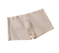 Traje de baño sin costuras de seda de hielo para hombre, con colocación de cintura baja y bolsa de bulto 3D, soporte equilibrado y sensación ligera para un uso prolongado (albaricoque 3XL)