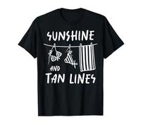 Traje de baño Sunshine and Tan Lines para Vacaciones en la Playa y Verano Camiseta