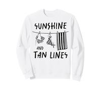 Traje de baño Sunshine and Tan Lines para Vacaciones en la Playa y Verano Sudadera