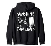 Traje de baño Sunshine and Tan Lines para Vacaciones en la Playa y Verano Sudadera con Capucha