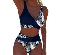 Traje de Baño Tallas Grandes para Mujer,Talla Grande Vikinis Estampado Moda Sexy Bañador Verano Natación Conjuntos Bikinis Brasileño Vacaciones Hawai Natacion Surf Swimwear # L