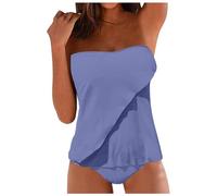 Traje De BañO Tanga Hombre BañAdores Y Bikinis Postparto Traje De BañO Sin Tirantes Braguita De Bikini para Disimular Barriga Sin Tirantes Sin BañAdor Mujeres Playa Sin Traje BañO Traje De BañO