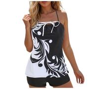 Traje De Baño Tankini De Mujer El Conjunto del Tankini Las Mujeres Empuja hacia Arriba El Traje Baño del Deportivo Las Mujeres Dos Piezas Bikini Push Up para Mujer Tallas Grandes Ruta Abdominal