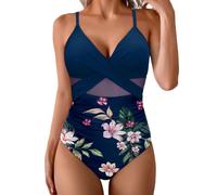 Traje de Baño Una Pieza Mujer Bañadores Brasileño Color Sólido Casual Vientre Plano con Relleno Cómodo Tallas Grande Deportivo Bañador Moldeador#Z