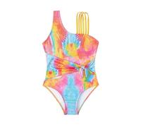 Traje de baño una Pieza para niña Trikini Secado Rápido pequeño y Lindo Bikini Estampado Tropical Ropa NatacióN Infantil Beachwear 7-14 años