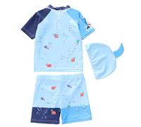 Traje de Baño Verano Niño - Traje de Baño Infantil de Piezas con Camiseta de Manga Corta Protectora para Playa y Piscina