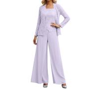 Traje de Boda para Mujer, Traje de Madrina para Boda, Pantalones Formales con Chaqueta, 3 Piezas, Elegante, Trajes de Ocio, Trajes de pantalón Transpirable