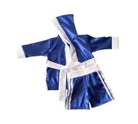 Traje de boxeo infantil de poliéster respetuoso con la piel, broches seguros para 100 días, atuendo de fotos para fiestas, accesorios de fotos de bebé, traje de boxeo