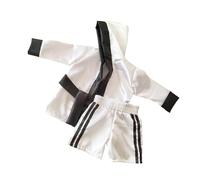 Traje de boxeo para fotografía de bebé, suave en la piel, cierres seguros, disfraz de celebración de 100 días, disfraz de boxeo infantil temático de sesión de fotos