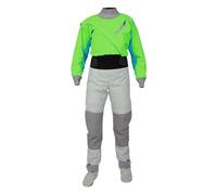 Traje De Buceo SCO Traje seco de látex for Kayak for Mujer, Tejido Impermeable, for Surf, Rafting, Buceo, Deportes y Ocio, 3 Capas(Green,S)