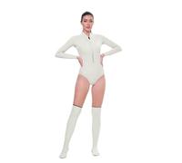 Traje de Buceo Traje de baño Neopreno 2 mm for Mujer, for Surfear, bucear y Mantener el Calor, Dividido, Manga Larga, for Hacer esnórquel, Color Blanco(XL)