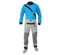 Traje de Buceo Unisex Adulto Traje seco de Kayak for Hombre, Ideal for Nadar, Surfear y ríos. Tejido Impermeable Tres Capas con Cuello muñecas látex(Blue,M)
