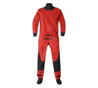 Traje de Buceo Unisex Adulto Traje seco Impermeable de 3 Capas for Hombre, Cuello látex, vadeador for Kayak, Canoa, Deportes acuáticos montaña, 1 Pieza(Red,M)