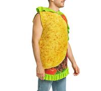 Traje de Burrito Mexicano - Traje de Taco para Halloween Carnival Fiesta | Ropa linda para mujeres Hombres jóvenes Cumpleaños Amigos Escuelas
