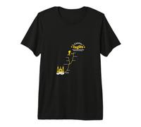 Traje de Camino Inglés con la Ruta del Camino Inglés Camiseta Premium