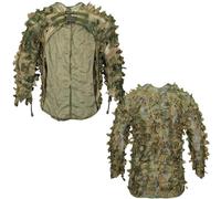 Traje de camuflaje transpirable ligero de malla | Outdoor Ghillie Outfit For Sniper, Hunting, Paintball & Airsoft | Tejido de algodón transpirable de poliéster, malla de diseño, buckle & Nylon Shrink