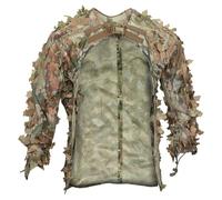 Traje de camuflaje transpirable ligero de malla | Outdoor Ghillie Outfit For Sniper, Hunting, Paintball & Airsoft | Tejido de algodón transpirable de poliéster, malla de diseño, buckle & Nylon Shrink