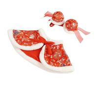 Traje de capas gruesas para mascotas, ropa de perro de Año Nuevo chino, disfraz cálido de invierno para celebración de festivales de primavera