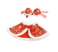 Traje de capas gruesas para mascotas, ropa de perro de Año Nuevo chino, disfraz cálido de invierno para celebración de festivales de primavera