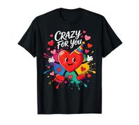 Traje de Carnaval Sustig Partner Lustig Spruch Crazy Herz Paar Camiseta