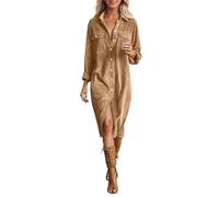 Traje De Coctel para Mujer Matrimonio Cortos Una Asistir Midi Eventos Ocasiones Camisero Originales Cocktail Denim Outlet Festa Celebraciones Plisado Alta Lencero Personas 52 Formal