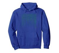 Traje de código Binario Divertido Codificación de Disfraces Sudadera con Capucha, Unisex para Adultos, Azul Real, M