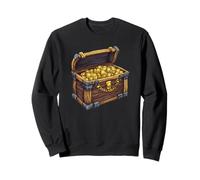 Traje de cofre del tesoro pirata dorado para piratas Sudadera