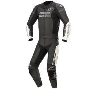 Traje de cuero Alpinestars GP Force Chaser 2-Piezas Negro/Blanco48 Negro,Blanco