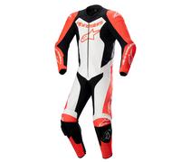 Traje de cuero Alpinestars GP Force Lurv de 1 pieza - rojo Flo/blanco/negro...