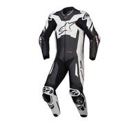 Traje de cuero Alpinestars GP Plus V4 Sprint 1 pieza negro/blanco/rojo/fluo