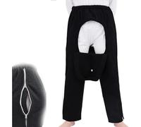 Traje de enfermería Pantalones de cuidado del paciente con cremallera, pantalones finos de lana, ropa para pacientes postrados en cama, pantalones de incontinencia para poscirugía