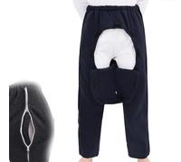 Traje de enfermería Pantalones de cuidado del paciente con cremallera, pantalones finos de lana, ropa para pacientes postrados en cama, pantalones de incontinencia para poscirugía