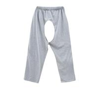 Traje de enfermería Pantalones para pacientes Unisex, pantalones abiertos para discapacitados, pantalones sin entrepierna para pacientes con parálisis para ancianos