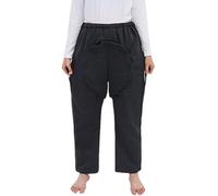 Traje de enfermería Ropa unisex para pacientes postrados en cama, pantalones para pacientes de algodón grueso, pantalones de cuidado con apertura frontal para cirugías abdominales, pacientes mayores