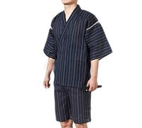 Traje de Estilo japonés Kimono Pijama de los Hombres de Jinbei Viste el tamaño XL-A03
