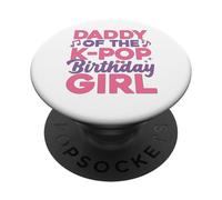 Traje de Fiesta de cumpleaños con Texto en inglés Daddy of The Birthday PopSockets PopGrip Adhesivo