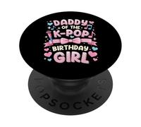 Traje de Fiesta de cumpleaños con Texto en inglés Daddy of The Birthday PopSockets PopGrip Adhesivo