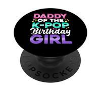 Traje de Fiesta de cumpleaños con Texto en inglés Daddy of The Birthday PopSockets PopGrip Adhesivo