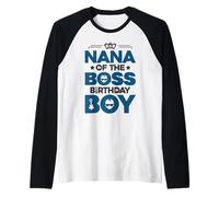 Traje de Fiesta de cumpleaños de Nana of The Boss como una Nana jefa Camiseta Manga Raglan