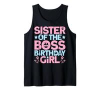 Traje de Fiesta de cumpleaños de Sister of The Boss Like A Boss Sister Camiseta sin Mangas
